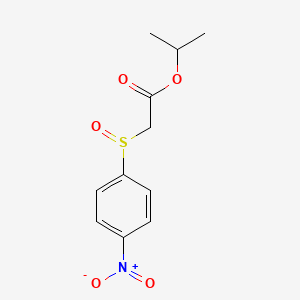 Acetic acid, ((4-nitrophenyl)sulfinyl)-, 1-methylethyl ester