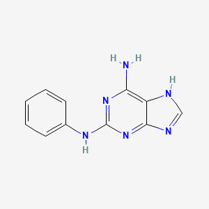 9H-Purine-2,6-diamine, N2-phenyl-