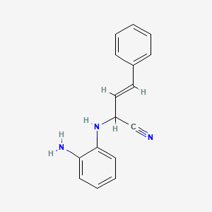 2-(2-Aminoanilino)-4-phenyl-3-butenenitrile