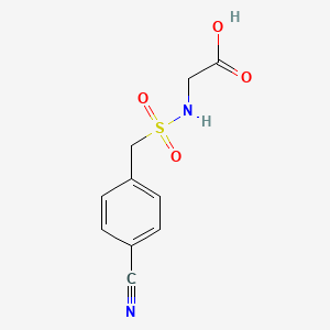 molecular formula C10H10N2O4S B1517643 2-[(4-Cyanophenyl)methanesulfonamido]acetic acid CAS No. 1036546-00-5