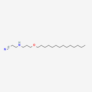 Propanenitrile, 3-((3-(tetradecyloxy)propyl)amino)-