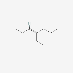 molecular formula C9H18 B15176443 4-Ethyl-3-heptene CAS No. 33933-74-3