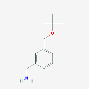 molecular formula C12H19NO B1517647 {3-[(tert-ブトキシ)メチル]フェニル}メタナミン CAS No. 538321-84-5