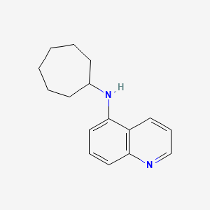 molecular formula C16H20N2 B1517649 5-氨基-N-环庚基喹啉 CAS No. 1036533-15-9