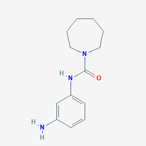 molecular formula C13H19N3O B1517650 N-(3-aminophenyl)azepane-1-carboxamide CAS No. 1040012-46-1