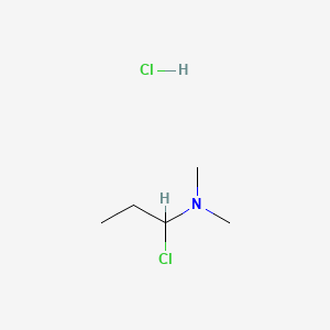 molecular formula C5H13Cl2N B15176535 Chloro-N,N-dimethylpropylamine hydrochloride CAS No. 29158-33-6