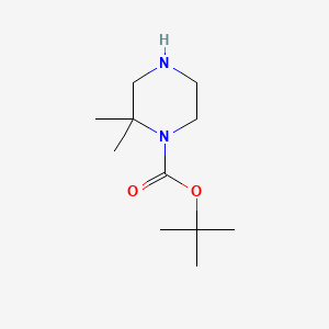 molecular formula C11H22N2O2 B1517659 tert-Butyl 2,2-dimethylpiperazine-1-carboxylate CAS No. 674792-07-5