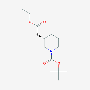 (S)-1-Boc-3-(2-ethoxy-2-oxoethyl)piperidine