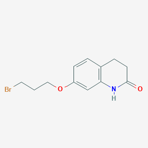 molecular formula C12H14BrNO2 B1517663 7-(3-bromopropoxy)-3,4-dihydroquinolin-2(1H)-one CAS No. 82657-32-7