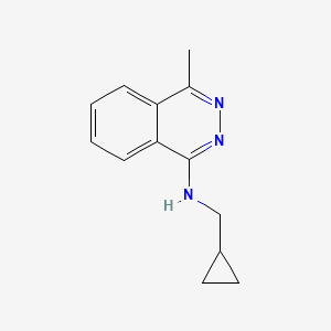 molecular formula C13H15N3 B1517665 N-(环丙基甲基)-4-甲基酞嗪-1-胺 CAS No. 1157020-66-0