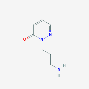 molecular formula C7H11N3O B1517666 3-Oxopiridazin-2(3H)-ilpropan-1-amina CAS No. 1105192-02-6