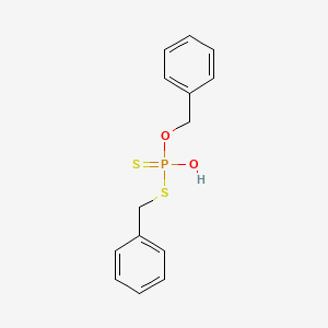 molecular formula C14H15O2PS2 B15176741 Dibenzyl hydrogen dithiophosphate CAS No. 54548-23-1