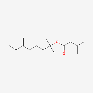 1,1-Dimethyl-5-methyleneheptyl isovalerate