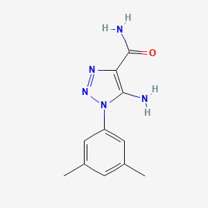 molecular formula C11H13N5O B1517681 5-Amino-1-(3,5-dimetilfenil)-1H-1,2,3-triazol-4-carboxamida CAS No. 443113-22-2