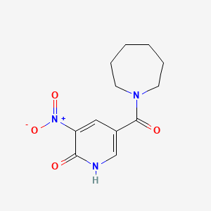 molecular formula C12H15N3O4 B1517682 5-(azepan-1-ylcarbonyl)-3-nitropyridin-2(1H)-one CAS No. 1105194-06-6