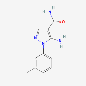 molecular formula C11H12N4O B1517685 5-amino-1-(3-methylphenyl)-1H-pyrazole-4-carboxamide CAS No. 1171627-74-9