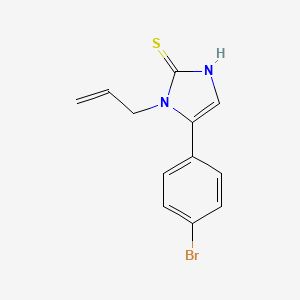 molecular formula C12H11BrN2S B1517686 1-allyl-5-(4-bromophényl)-1H-imidazole-2-thiol CAS No. 1105189-77-2