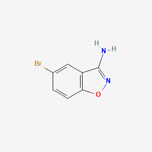 molecular formula C7H5BrN2O B1517689 5-ブロモベンゾ[d]イソキサゾール-3-アミン CAS No. 455280-00-9