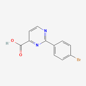 molecular formula C11H7BrN2O2 B1517695 2-(4-溴苯基)嘧啶-4-羧酸 CAS No. 1092300-70-3