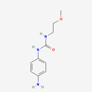 molecular formula C10H15N3O2 B1517706 1-(4-氨基苯基)-3-(2-甲氧基乙基)脲 CAS No. 1087784-17-5