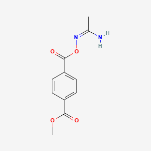 molecular formula C11H12N2O4 B1517708 1-(1-Aminoethylidene)amino 4-methyl benzene-1,4-dicarboxylate CAS No. 874452-27-4