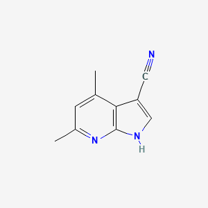 molecular formula C10H9N3 B1517714 4,6-dimethyl-1H-pyrrolo[2,3-b]pyridine-3-carbonitrile CAS No. 1114822-80-8