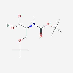 molecular formula C13H25NO5 B1517715 Boc-N-Me-Ser(tBu)-OH CAS No. 1313054-71-5