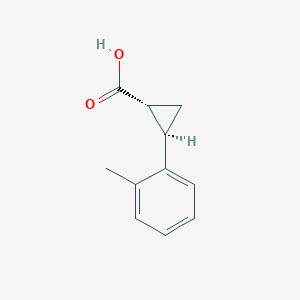 molecular formula C11H12O2 B1517717 (1R,2R)-2-o-tolylcyclopropanecarboxylic acid CAS No. 705250-88-0