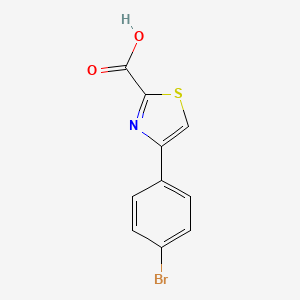 molecular formula C10H6BrNO2S B1517718 4-(4-Bromophenyl)thiazole-2-carboxylic acid CAS No. 886366-94-5