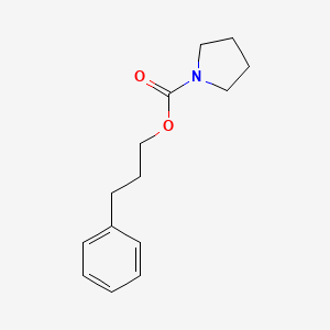 1-Pyrrolidinecarboxylic acid, 3-phenylpropyl ester