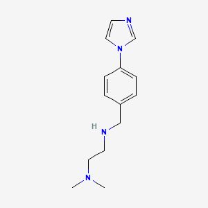 molecular formula C14H20N4 B1517721 [2-(二甲氨基)乙基]({[4-(1H-咪唑-1-基)苯基]甲基})胺 CAS No. 1152657-53-8