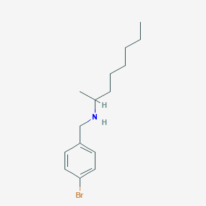 molecular formula C15H24BrN B1517722 [(4-Bromophenyl)methyl](octan-2-yl)amine CAS No. 1152862-85-5