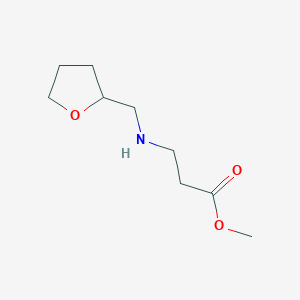 molecular formula C9H17NO3 B1517725 Methyl 3-[(tetrahydro-2-furanylmethyl)amino]-propanoate CAS No. 1040688-74-1