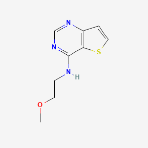 molecular formula C9H11N3OS B1517728 N-(2-メトキシエチル)チエノ[3,2-d]ピリミジン-4-アミン CAS No. 1097168-21-2