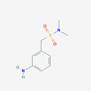 molecular formula C9H14N2O2S B1517729 1-(3-aminophenyl)-N,N-dimethylmethanesulfonamide CAS No. 774461-97-1
