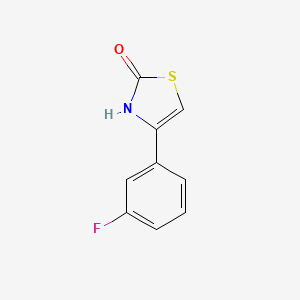 molecular formula C9H6FNOS B1517732 4-(3-Fluorophenyl)-2,3-dihydro-1,3-thiazol-2-one CAS No. 1095110-42-1
