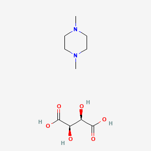 (2R,3R)-2,3-dihydroxybutanedioic acid;1,4-dimethylpiperazine