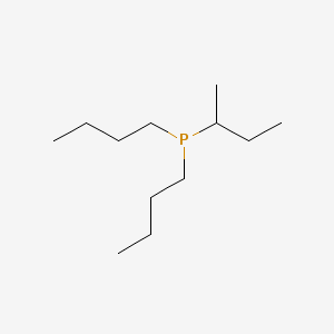 molecular formula C12H27P B15177360 Phosphine, dibutyl(1-methylpropyl)- CAS No. 115491-61-7