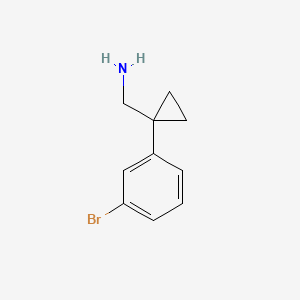 molecular formula C10H12BrN B1517737 (1-(3-Bromophenyl)cyclopropyl)methanamine CAS No. 886365-87-3