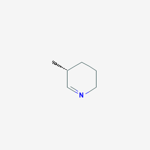 molecular formula C6H11N B15177385 (5R)-5-methyl-2,3,4,5-tetrahydropyridine CAS No. 85796-63-0