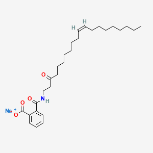 molecular formula C28H42NNaO4 B15177386 Sodium 2-(((2-oleoylethyl)amino)carbonyl)benzoate CAS No. 94088-52-5