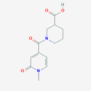molecular formula C13H16N2O4 B1517740 1-(1-甲基-2-氧代-1,2-二氢吡啶-4-羰基)哌啶-3-羧酸 CAS No. 1099016-99-5