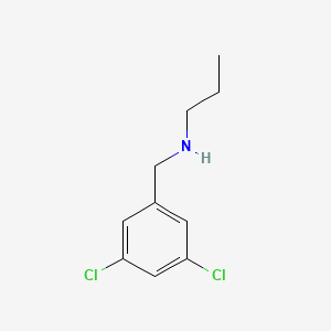 molecular formula C10H13Cl2N B15177405 Benzenemethanamine, 3,5-dichloro-N-propyl- CAS No. 90390-23-1