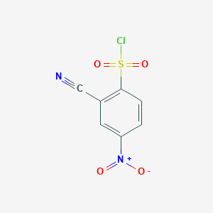 molecular formula C7H3ClN2O4S B1517742 2-Cyano-4-nitrobenzene-1-sulfonyl chloride CAS No. 1099632-44-6