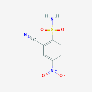 molecular formula C7H5N3O4S B1517743 2-Cyano-4-nitrobenzene-1-sulfonamide CAS No. 1099632-48-0