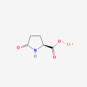 molecular formula C5H6LiNO3 B15177443 Lithium 5-oxo-L-prolinate CAS No. 38609-04-0