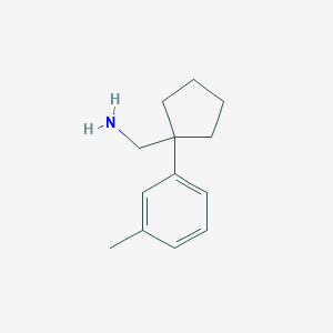 molecular formula C13H19N B1517747 [1-(3-Methylphenyl)cyclopentyl]methanamine CAS No. 1098349-30-4