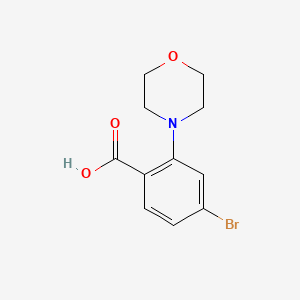 molecular formula C11H12BrNO3 B1517752 4-溴-2-吗啉苯甲酸 CAS No. 1099687-03-2