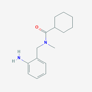molecular formula C15H22N2O B1517754 N-[(2-aminophenyl)methyl]-N-methylcyclohexanecarboxamide CAS No. 1154117-25-5