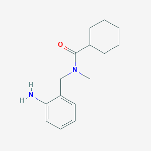 molecular formula C15H22N2O B1517754 N-[(2-氨基苯基)甲基]-N-甲基环己烷甲酰胺 CAS No. 1154117-25-5